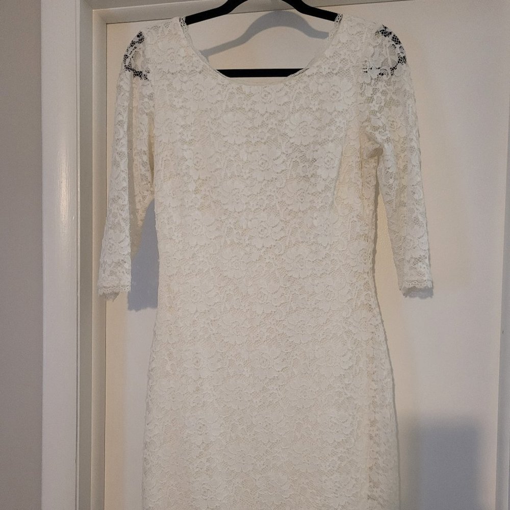 White lace dress